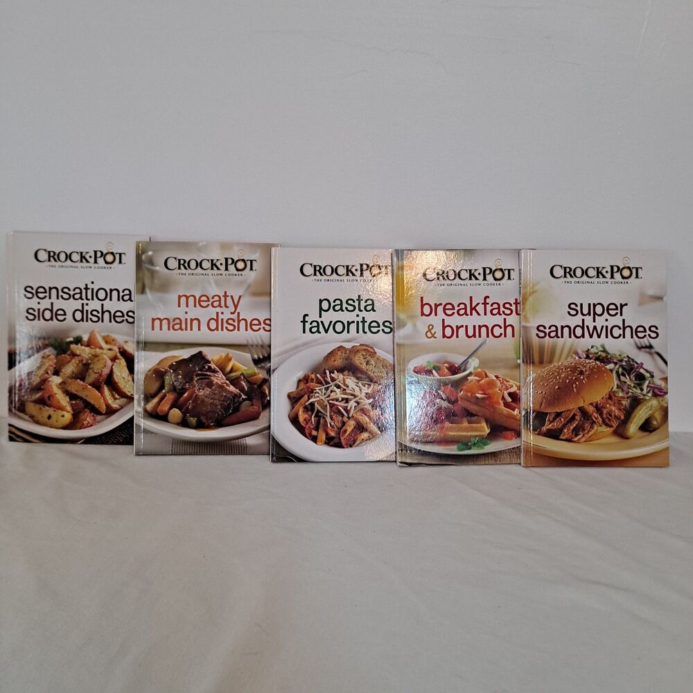 Cookbooks Crockpot Recipes Lot Of 5 Approximately 9" X 6"